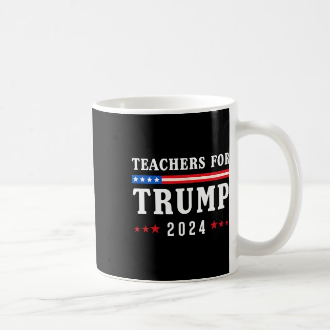 For Trump 2024 Patriotic American Flag  Coffee Mug (Right)