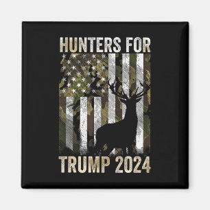 For Trump 2024 President Camouflage Deer Elk Antle Magnet
