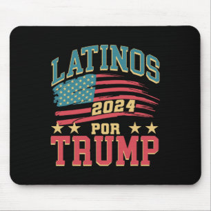 For Trump 2024 President Election Hispanic Latina  Mouse Pad