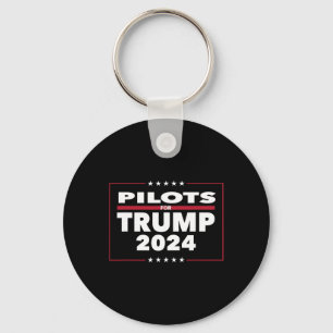 For Trump 2024 President Republican Pilots Key Ring