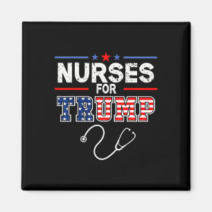For Trump 2024 Support Donald Trump - America Flag Magnet