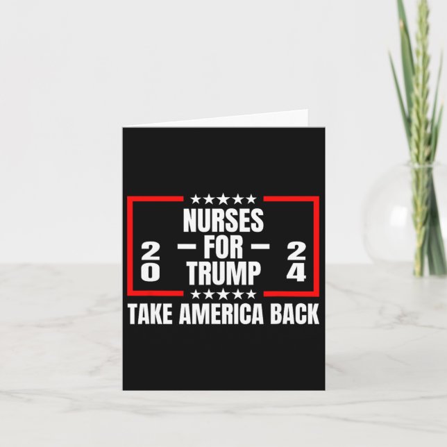 For Trump 2024 Take America Back  Card (Front)