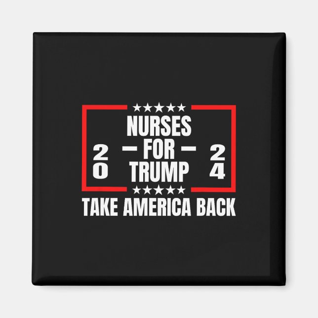 For Trump 2024 Take America Back  Magnet (Front)