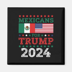 For Trump 2024 Take America Back Mexico Usa Flag Magnet