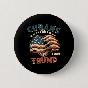For Trump 2024 Usa Flag  6 Cm Round Badge