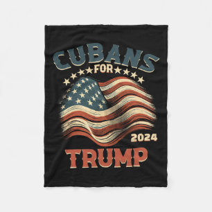 For Trump 2024 Usa Flag Fleece Blanket