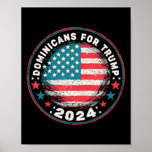 For Trump 2024 Usa Flag  Poster