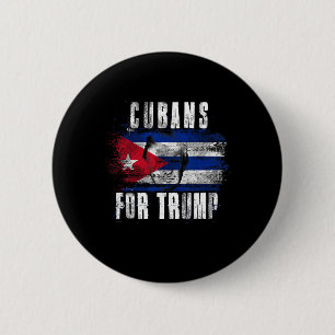 For Trump - American And Cuba Patriotic 6 Cm Round Badge
