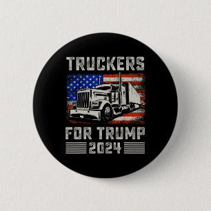 For Trump American Flag - Trump 2024 Vintage  6 Cm Round Badge