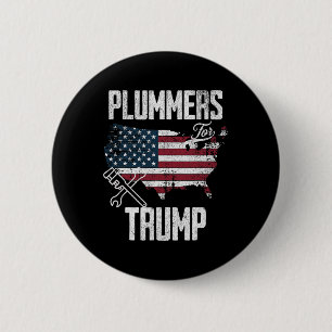 For Trump Election Fun 45 47 American Flag 6 Cm Round Badge