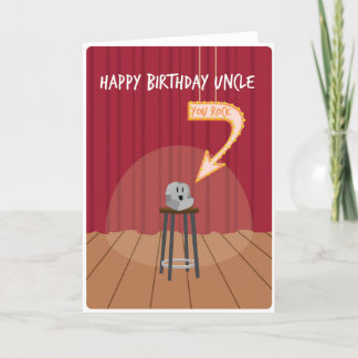 For Uncle You Rock Birthday Card