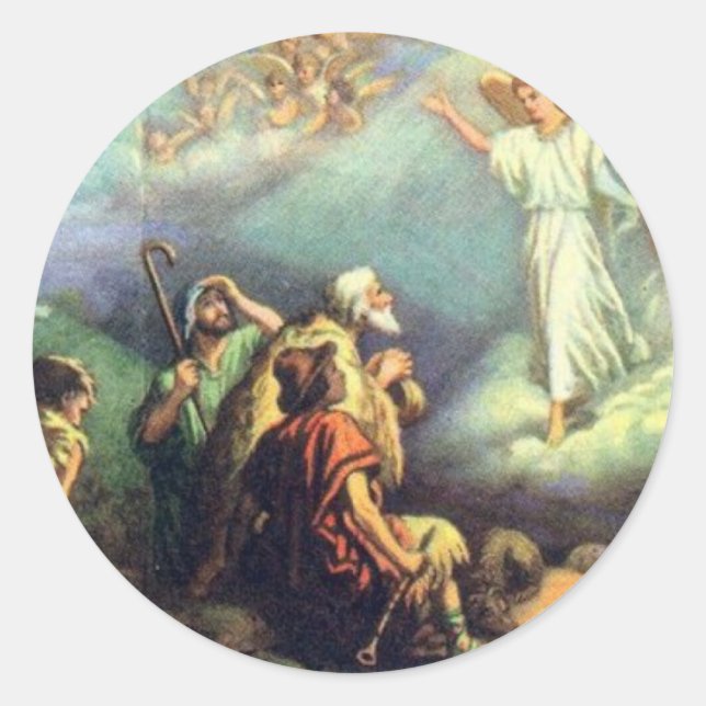 For Unto Us a Child is Born! Classic Round Sticker (Front)