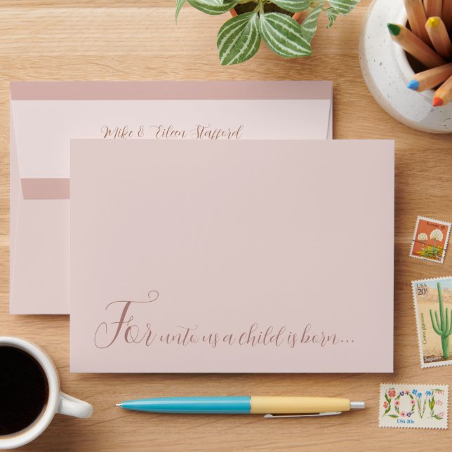 For Unto Us Christmas Envelope (Desk)