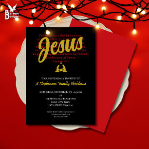 FOR UNTO US Christmas Party Invitation