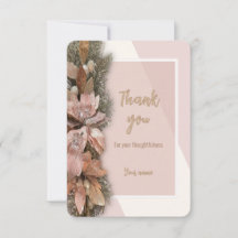 For Unto Us Christmas Thank You Card