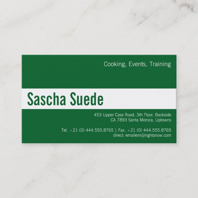 For Vegan Experts Business Card (Front)