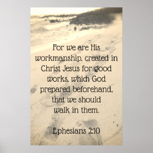 For we are His workmanship, Poster