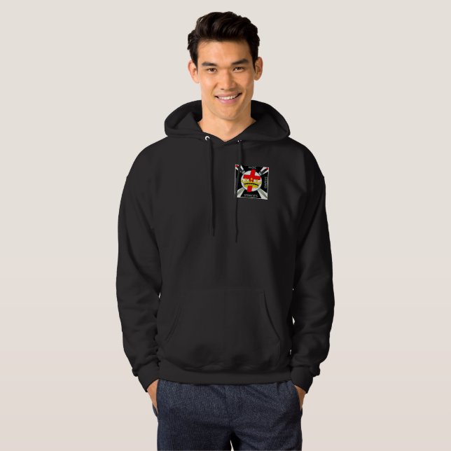 For We Wrestle Not Ephesians 6:12-Sangria Hoodie (Front Full)
