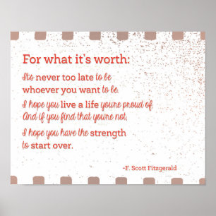 For what it's Worth Poster