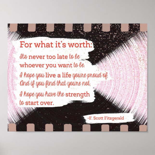 For what it's Worth Poster (Front)