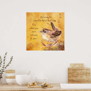 For what you  sow returns  to you.”  Poem Poster