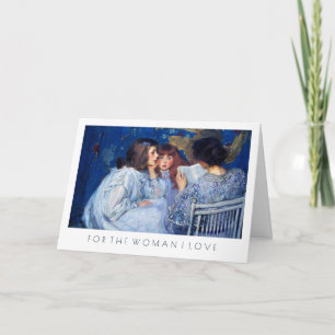 For Wife on Mother's Day Fine Art Greeting  Card