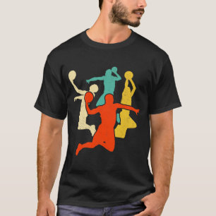 For Women Basketball Retro Vintage T-Shirt