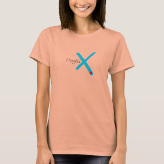 For Women - Vintage Fragile X Heart T-Shirt