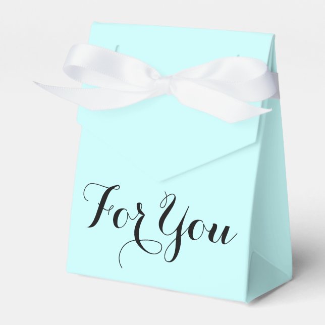 For you favour gift blue favour box (Front Side)