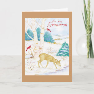 For You, Grandson Holiday Card