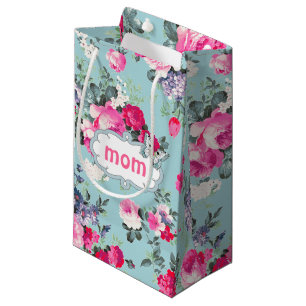 For You, Mum. Old Roses & Butterfly Small Gift Bag