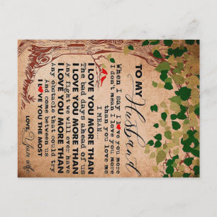 For Your Awesome Husband, Husband Birthday Gift Postcard