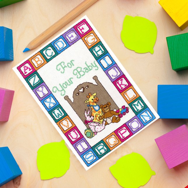 For Your Baby Cross Stitch Gift Card (Creator Uploaded)