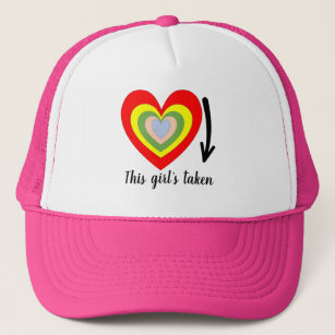 For Your Girl Custom Knit Performance Hat, White H Trucker Hat