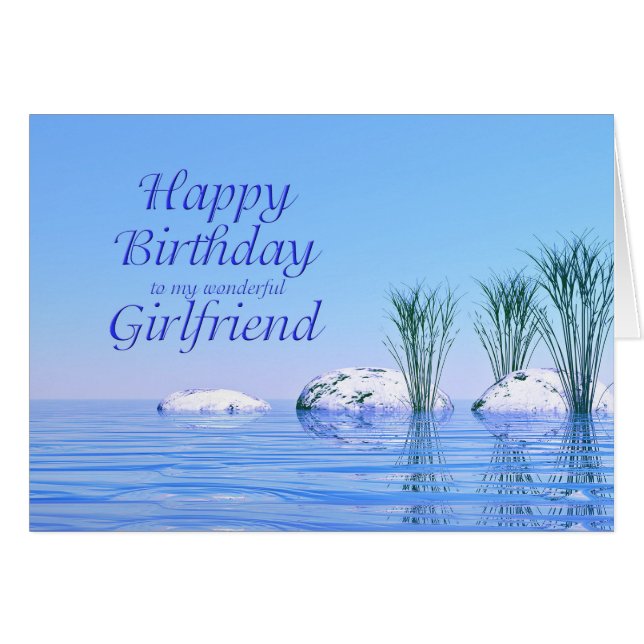 For your Girlfriend, a Spa Like, Blue Birthday (Front Horizontal)