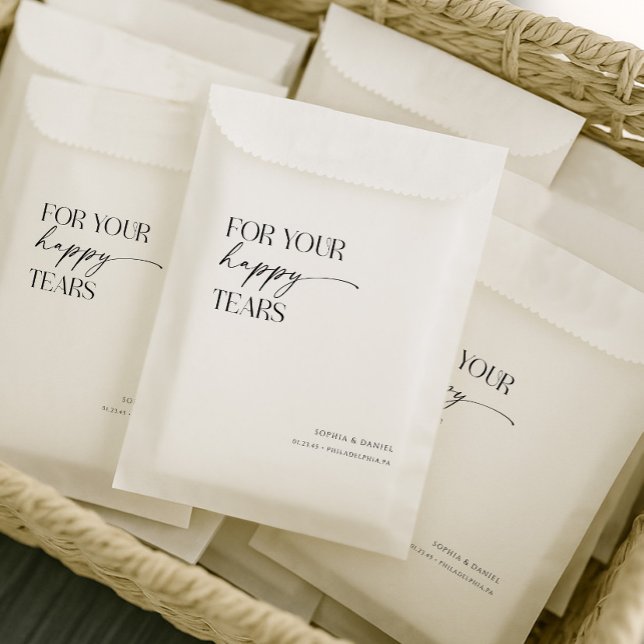 For Your Happy Tears Wedding Tissue Bag (Creator Uploaded)