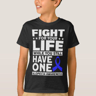For Your Life Support Alopecia Awareness Ribbon T-Shirt