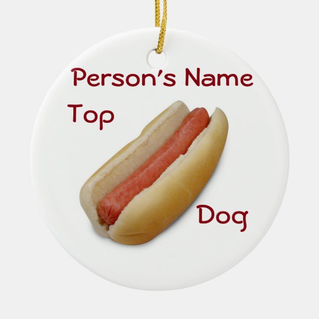 FOR YOUR "TOP DOG" CHRISTMAS ORNAMENT (Front)