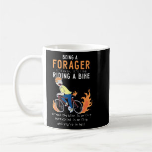 Forager Like Riding Bike Cyclist Funny Coffee Mug