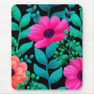 Foral And Glamour Seamless Pattern Natural Spring  Mouse Pad