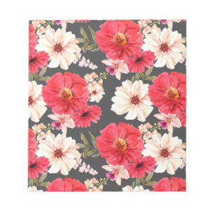 Foral And Glamour Seamless Pattern Natural Summer Notepad