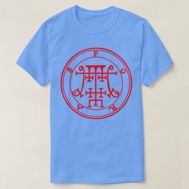 Foras Ars Goetia Sigil Red T-Shirt (Design Front)