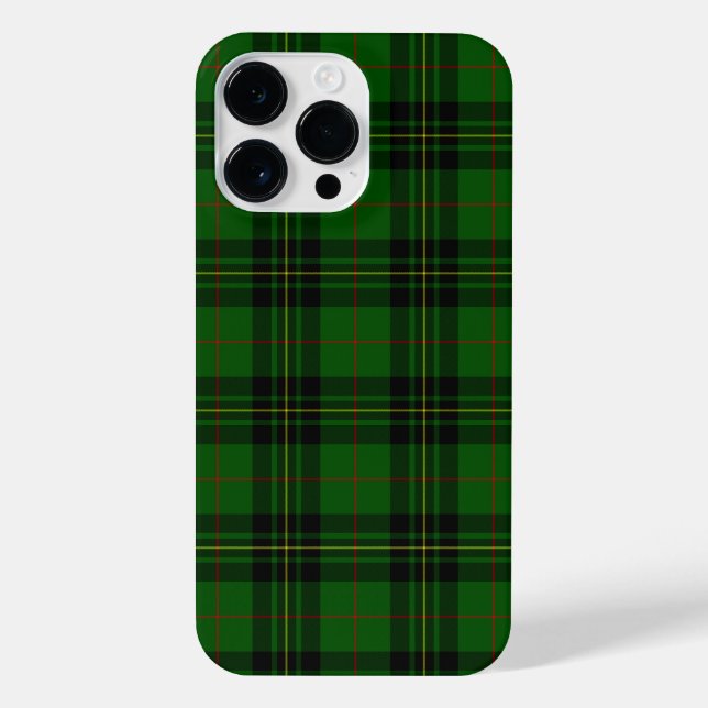 Forbes tartan green black plaid iPhone case (Back)
