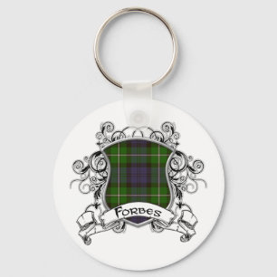 Forbes Tartan Shield Key Ring