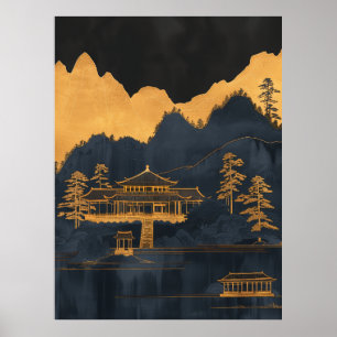 Forbidden City Asian Art Poster