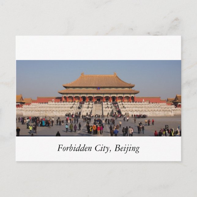 Forbidden City, Beijing Postcard (Front)