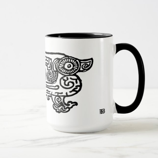 Forbidden City Dragon 15oz combo mug (Right)