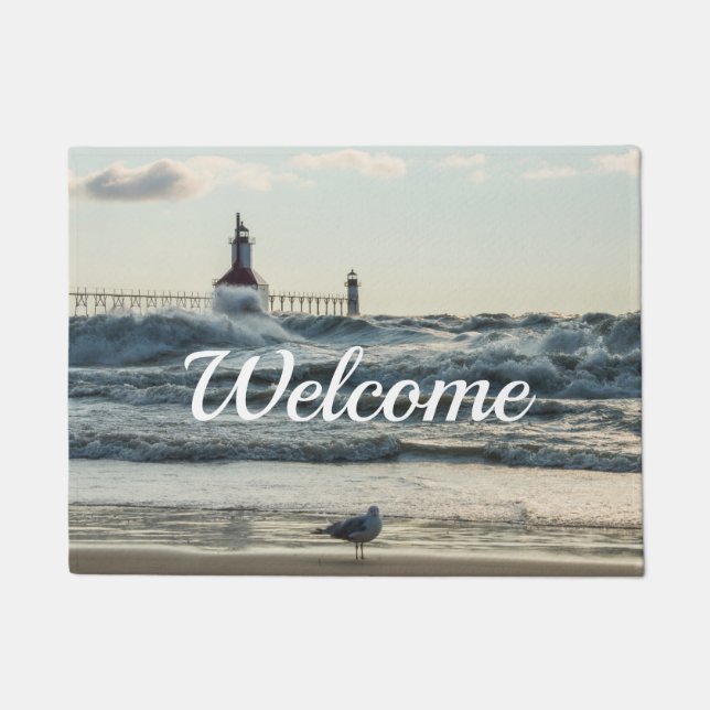 Force Behind Beauty Welcome Doormat (Front)