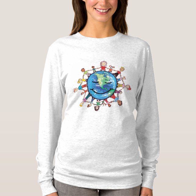 Force Field for Good Women's Long sleeved T-shirt (Front)