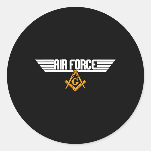 Force Masons Top Independence D-day Masonic Father Classic Round Sticker (Front)